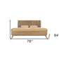 Natural Wood King Bed Frame