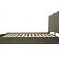 Brown and Gold Wood King Bed Frame