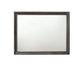 36" Gray Wood Framed Mounted Dresser Mirror