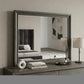 36" Gray Wood Framed Mounted Dresser Mirror