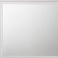 36" White Wood Framed Mounted Dresser Mirror