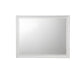 36" White Wood Framed Mounted Dresser Mirror