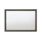 32" Gray Wood Framed Mounted Dresser Mirror