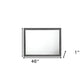 35" Black Wood Framed Mounted Dresser Mirror