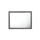 35" Black Wood Framed Mounted Dresser Mirror