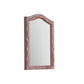 30" Pink Abstract Wood Framed Mounted Dresser Mirror