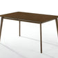 59" Brown Solid Wood Dining Table