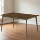 59" Brown Solid Wood Dining Table