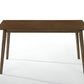 59" Brown Solid Wood Dining Table