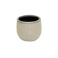 6" Beige Dot Ceramic Indoor Outdoor Round Pot Planter