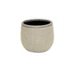 6" Beige Dot Ceramic Indoor Outdoor Round Pot Planter