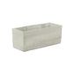9" Light Gray Cement Indoor Outdoor Rectangular Pot Planter