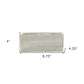 9" Light Gray Cement Indoor Outdoor Rectangular Pot Planter