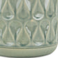 7" Green Geometric Ceramic Indoor Outdoor Round Pot Planter