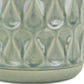 7" Green Geometric Ceramic Indoor Outdoor Round Pot Planter