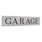 7" X 36" Gray and Brown Garage Galvanized Metal Wall Decor