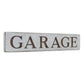 7" X 36" Gray and Brown Garage Galvanized Metal Wall Decor