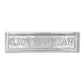 10" X 36" Gray Wash Dry Fold Metal Wall Decor