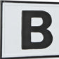 8" X 25" White and Black Handcrafted Bar Metal Wall Decor