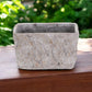 9" Gray Speckle Glaze Cement Indoor Outdoor Rectangular Pot Planter