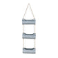 Silver Galvanized Metal Three Tier Hanging Planter