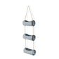 Silver Galvanized Metal Three Tier Hanging Planter