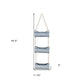 Silver Galvanized Metal Three Tier Hanging Planter