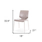 Set of Two Dark Gray And Silver Upholstered Faux Leather Dining Side Chairs