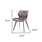 Set of Two Dark Brown And Black Upholstered Faux Leather Dining Side Chairs