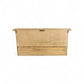 30" Natural Wood Four Hook Wall Mount Coat Rack
