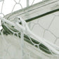 5.5" White and Clear Wire Basket Glass Jar