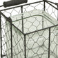 6" Clear and Brown Glass and Metal Lattice Tabletop Lantern Candle Holder