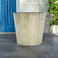 11" Gray Recycled Plastic Indoor Outdoor Round Pot Planter