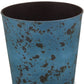 11" Blue Recycled Plastic Indoor Outdoor Round Pot Planter