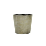 9" Gray Recycled Plastic Indoor Outdoor Round Pot Planter