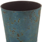 9" Blue Recycled Plastic Indoor Outdoor Round Pot Planter