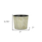 7" Gray Recycled Plastic Indoor Outdoor Round Pot Planter