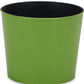 7" Lime Green Recycled Plastic Indoor Outdoor Round Pot Planter