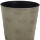 7" Gray Recycled Plastic Indoor Outdoor Round Pot Planter