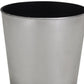 7" Silver Recycled Plastic Indoor Outdoor Round Pot Planter