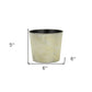 6" Gray Recycled Plastic Indoor Outdoor Round Pot Planter