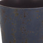 6" Blue Recycled Plastic Indoor Outdoor Round Pot Planter