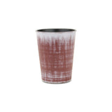 5" Brown and Ivory Textural Tone On Tone Recycled Plastic Indoor Outdoor Round Pot Planter