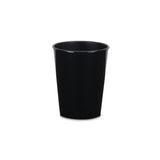 5" Black Recycled Plastic Indoor Outdoor Round Pot Planter