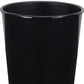 5" Black Recycled Plastic Indoor Outdoor Round Pot Planter