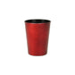 5" Red Recycled Plastic Indoor Outdoor Round Pot Planter