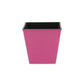 5" Hot Pink Recycled Plastic Indoor Outdoor Square Pot Planter