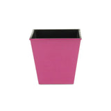 5" Hot Pink Recycled Plastic Indoor Outdoor Square Pot Planter