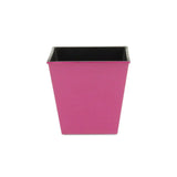 5" Hot Pink Recycled Plastic Indoor Outdoor Square Pot Planter