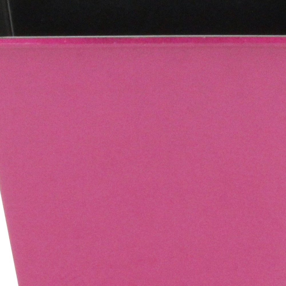 5" Hot Pink Recycled Plastic Indoor Outdoor Square Pot Planter
